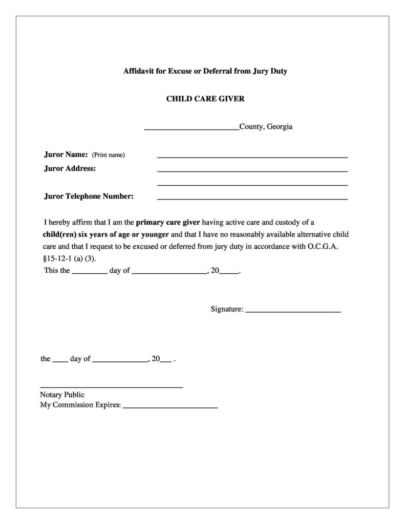 33 Best Jury Duty Excuse Letters Tips TemplateLab