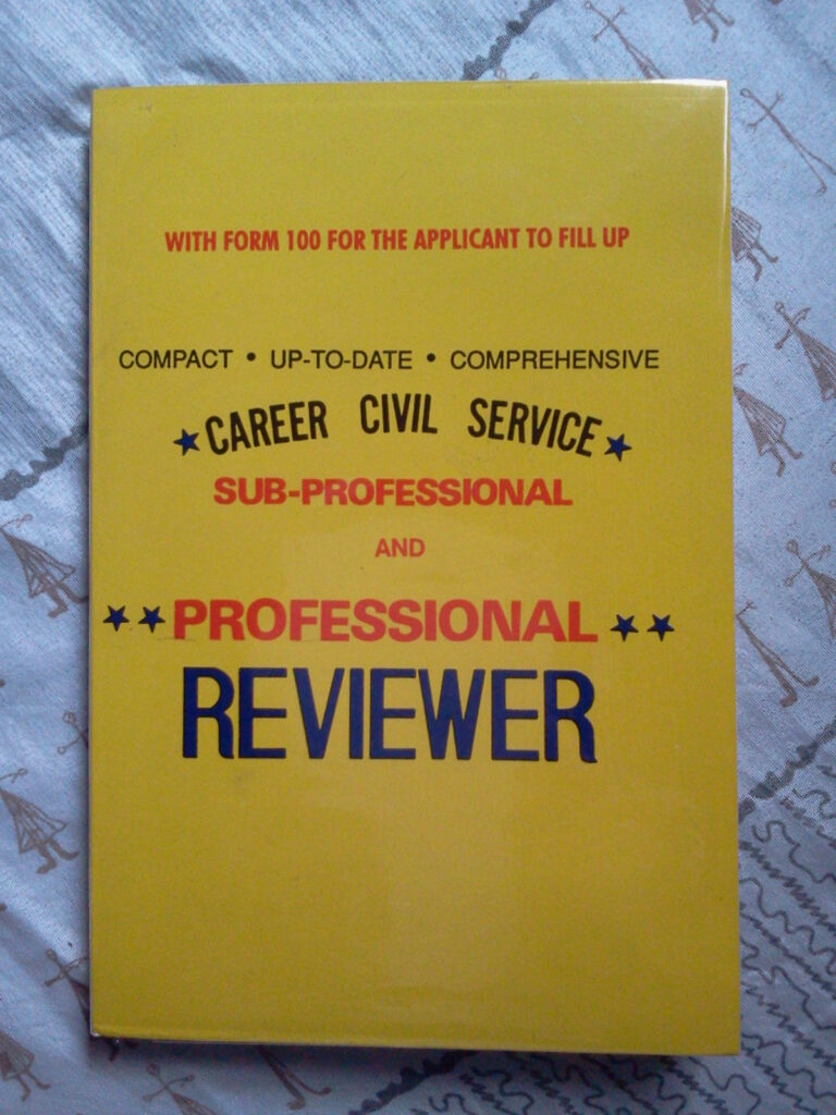 Career Civil Service Sub professional Professional Book Reviewers