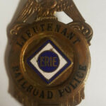 Lieutenant Erie Railroad Police Police Officer Badge Police Officer